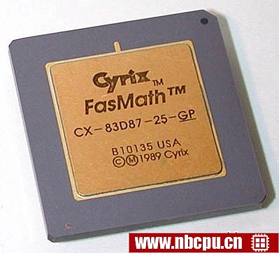 Cyrix FasMath CX-83D87-25-GP