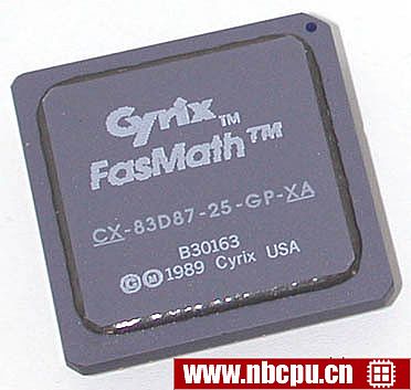 Cyrix FasMath CX-83D87-25-GP-XA