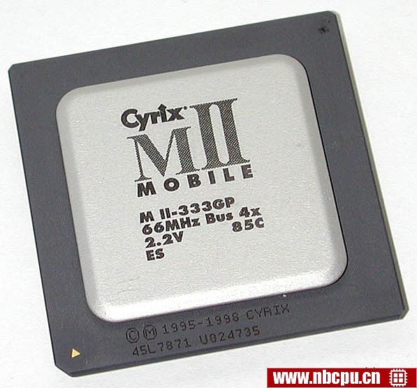 Cyrix Mobile MII-333GP (66 MHz 2.2V FCPGA Mobile)